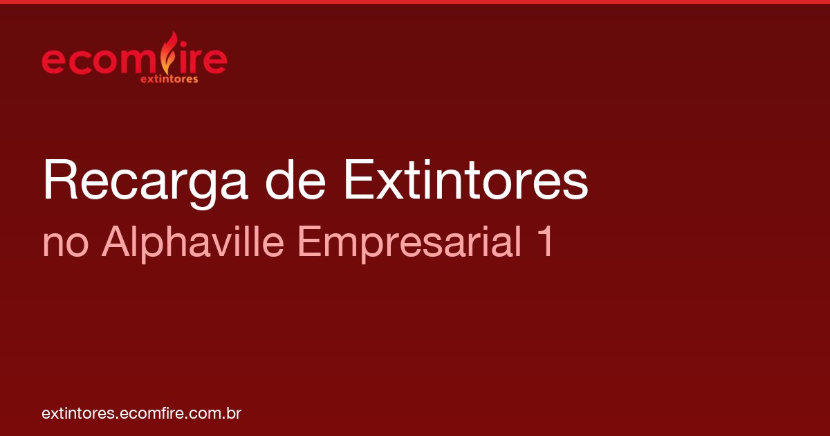 Recarga de extintores Alphaville Empresarial 1