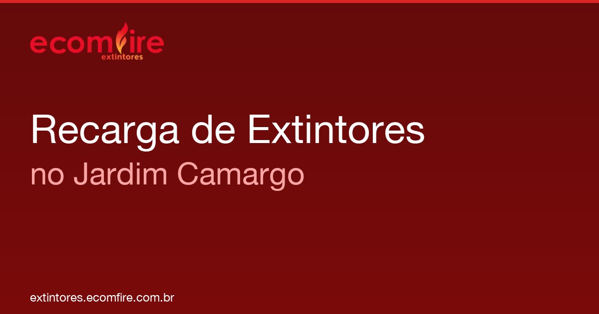 Recarga de extintores Jardim Camargo