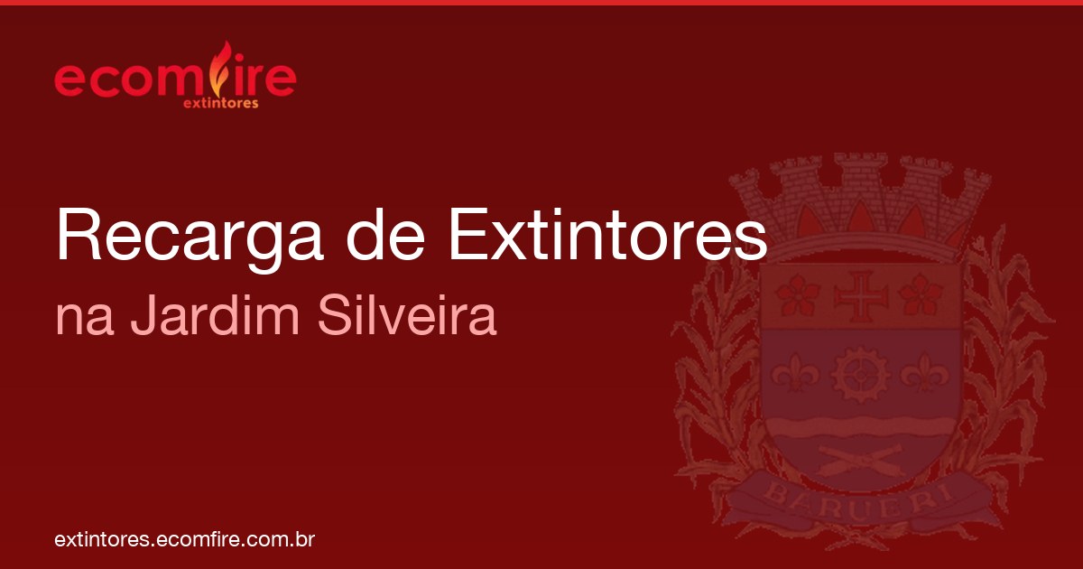 Recarga de extintores Jardim Silveira