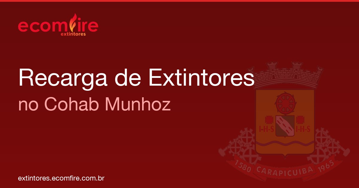 Recarga de extintores Cohab Munhoz