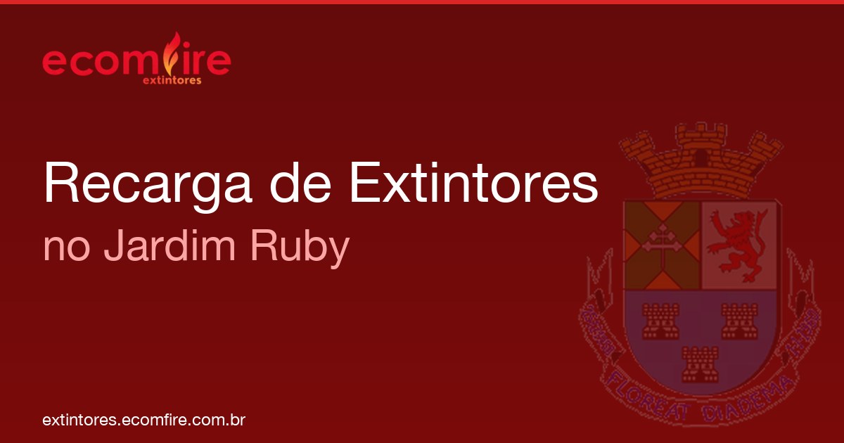 Recarga de extintores Jardim Ruby