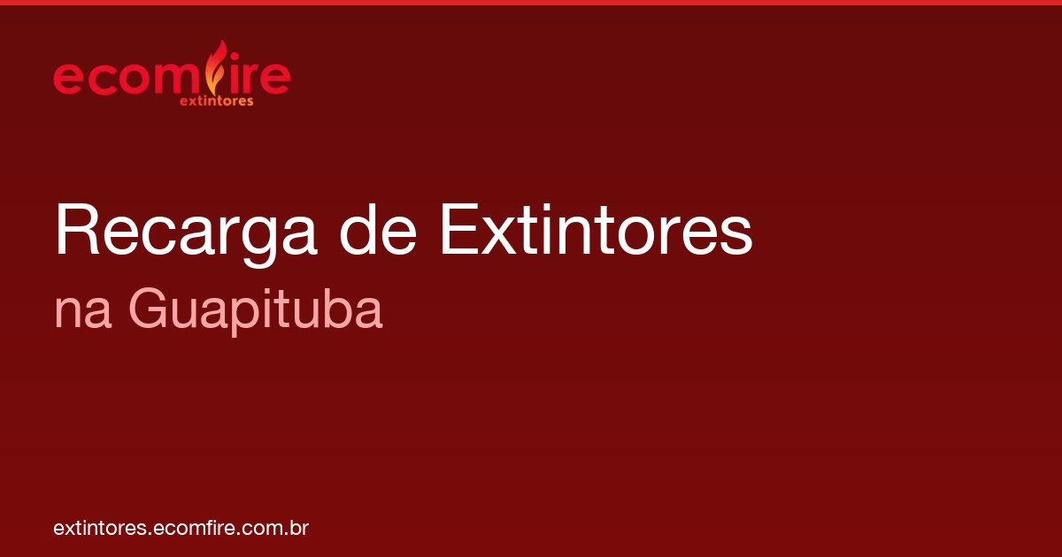 Recarga de extintores Guapituba