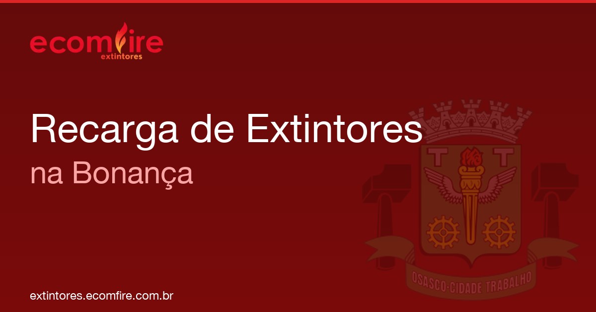 Recarga de extintores Bonança