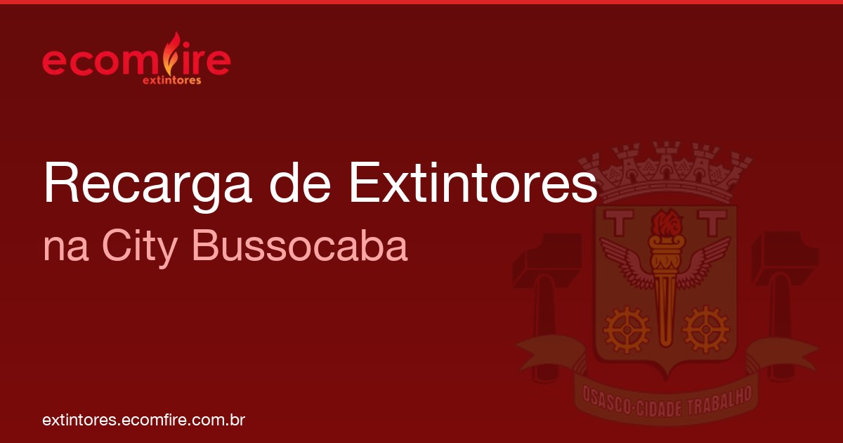 Recarga de extintores City Bussocaba