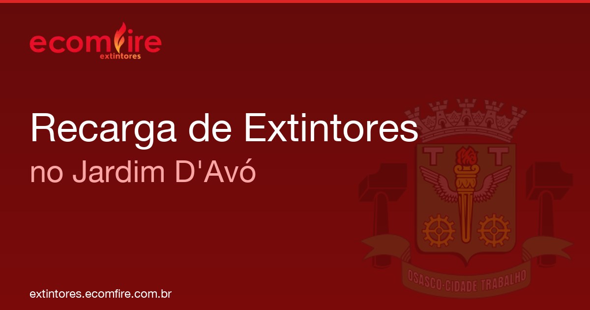 Recarga de extintores Jardim D'Avó