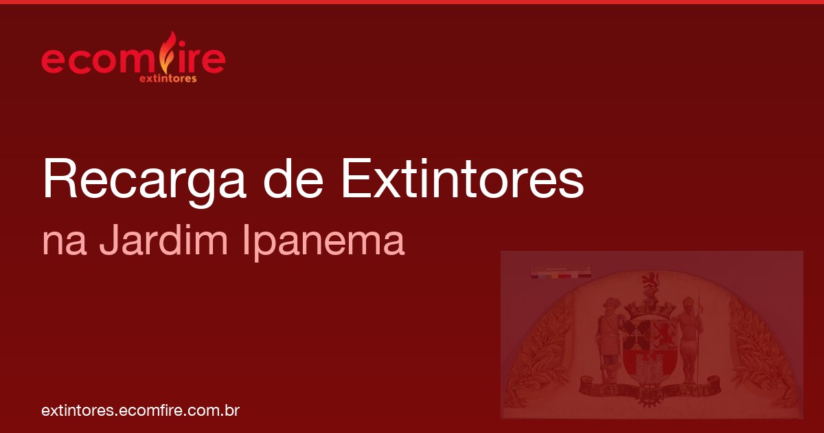 Recarga de extintores Jardim Ipanema