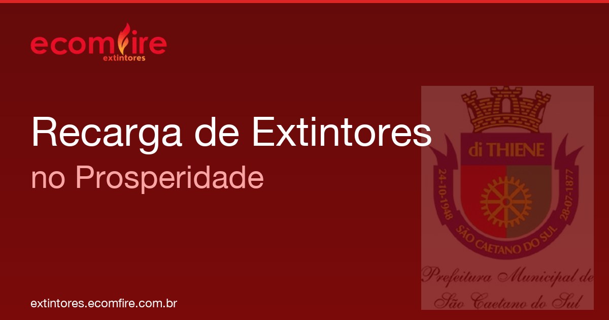 Recarga de extintores Prosperidade