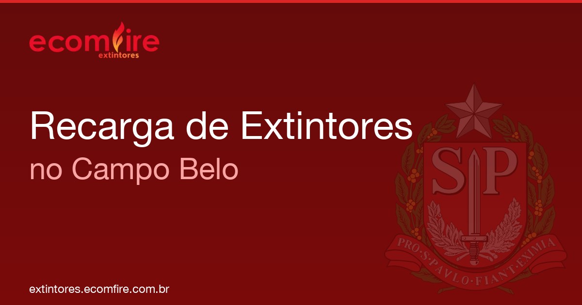 Recarga de extintores Campo Belo