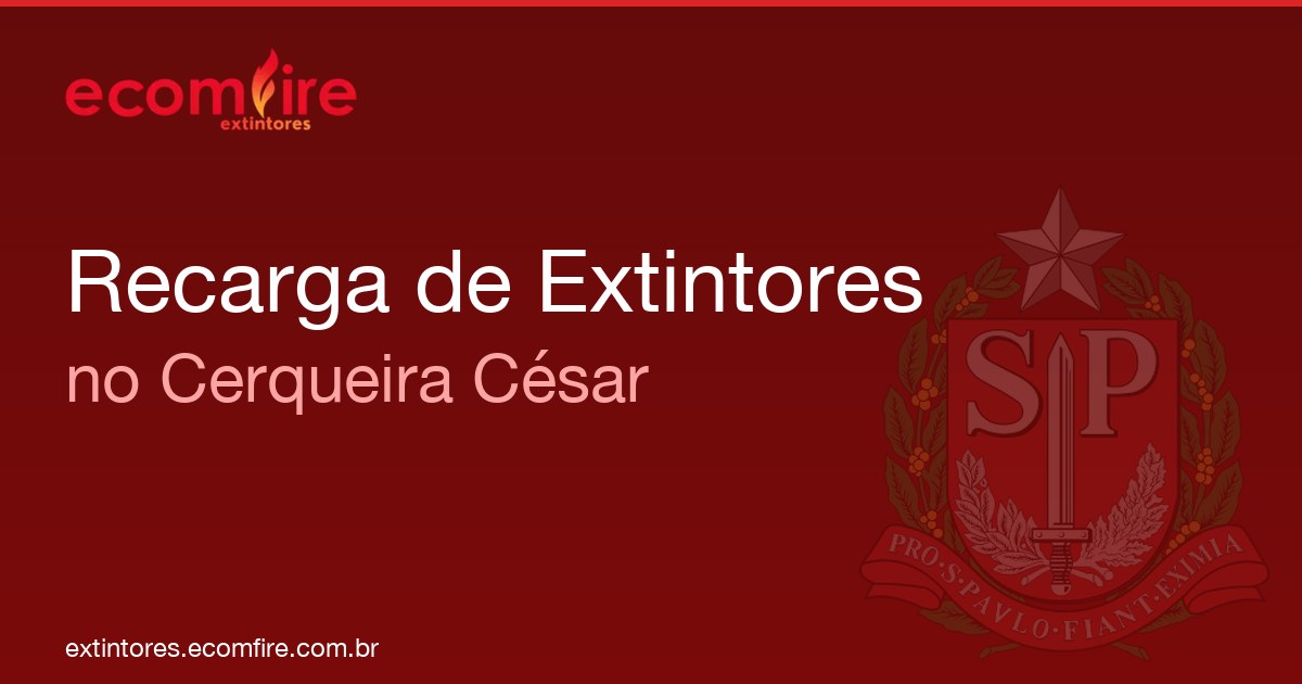 Recarga de extintores Cerqueira César