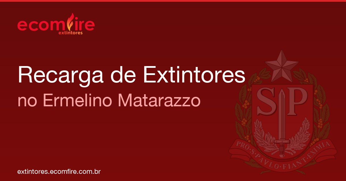 Recarga de extintores Ermelino Matarazzo