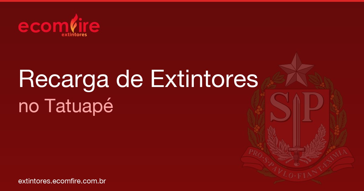 Recarga de extintores Tatuapé